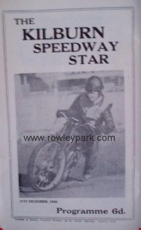 The Kilburn Speedway Star Program 21st December 1946