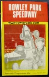 Rowley Park Speedway Final Program Ever 1948 to 1979