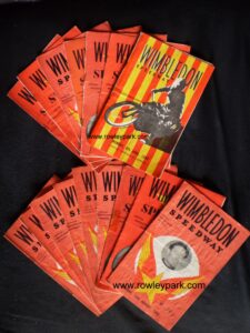 Wimbledon Speedway Programs